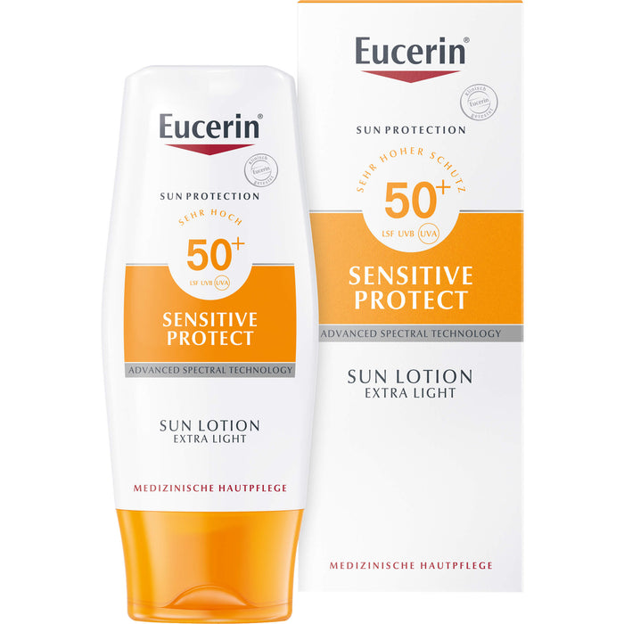 Eucerin Sensitive Protect Sun Lotion Extra Light LSF 50+, 150 ml Lotion