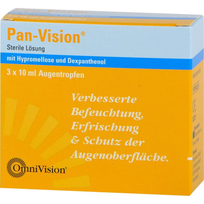 Pan-Vision Lösung für eine bessere Befeuchtung, Erfrischung und Schutz der Augenoberfläche, 30 ml Solution