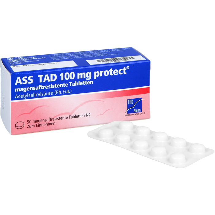 ASS TAD 100 mg protect Tabletten, 50 pcs. Tablets