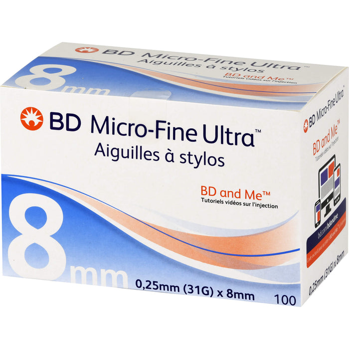 BD Micro-Fine Ultra Pen-Nadeln 0,25x8 mm, 100 St KAN