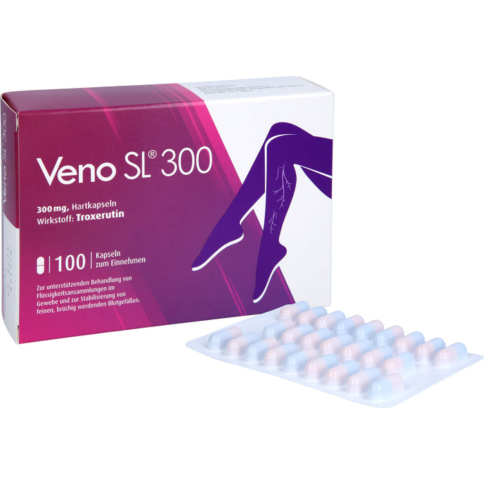 Veno SL 300 Hartkapseln bei Flüssigkeitsansammlungen im Gewebe, 100 pcs. Capsules