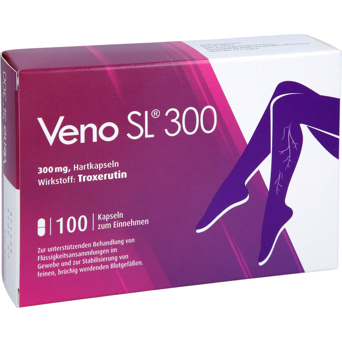 Veno SL 300 Hartkapseln bei Flüssigkeitsansammlungen im Gewebe, 100 pc Capsules