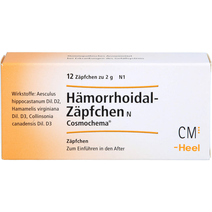 Hämorrhoidal Zäpfchen N Cosmochema, 12 pc Suppositoires