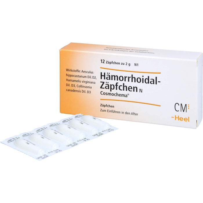 Hämorrhoidal Zäpfchen N Cosmochema, 12 pcs. Suppositories