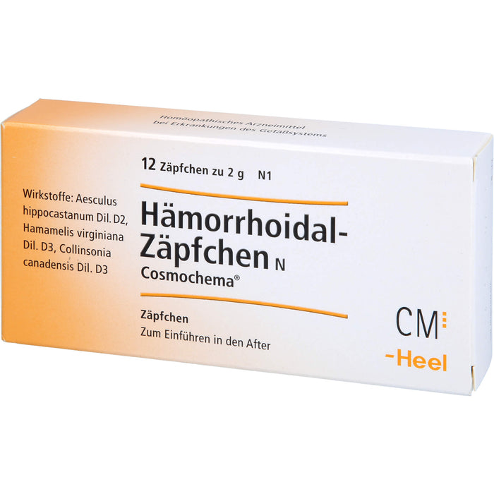 Hämorrhoidal Zäpfchen N Cosmochema, 12 pcs. Suppositories