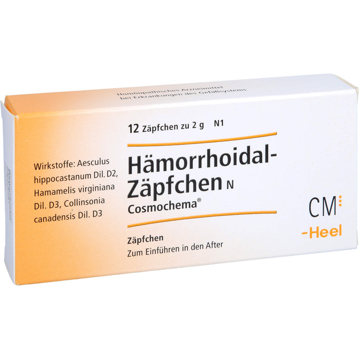 Hämorrhoidal Zäpfchen N Cosmochema, 12 pcs. Suppositories