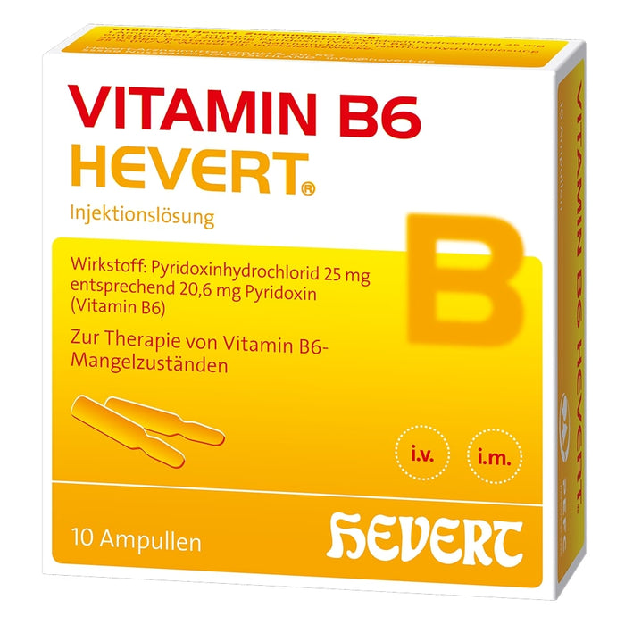 Vitamin B6 Hevert Ampullen bei Vitamin B6-Mangelzuständen, 10 pc Ampoules