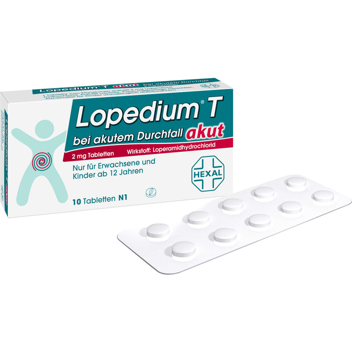 Lopedium T akut bei akutem Durchfall, 10 pcs. Tablets