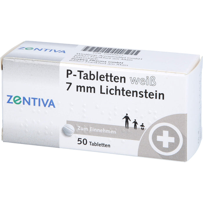 Winthrop P-Tabletten weiß 7 mm Lichtenstein, 50 pc Tablettes