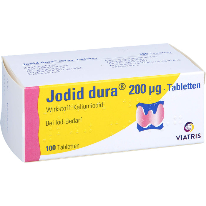 Jodid dura 200 µg, Tabletten, 100 pc Tablettes