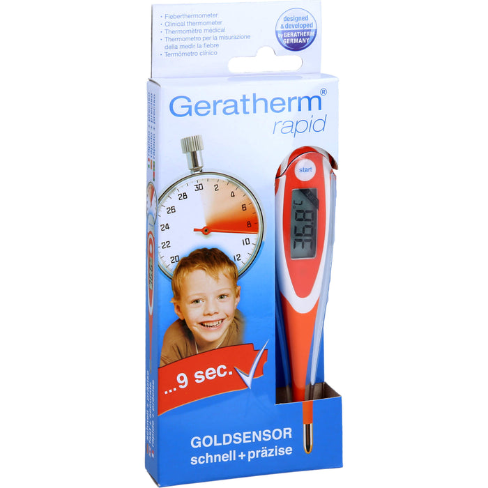 Geratherm rapid Fieberthermometer digital mit Goldsensor, 1 pcs. clinical thermometer