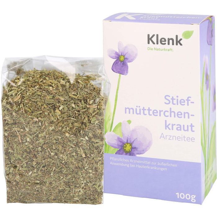 Klenk Stiefmütterchenkraut Arzneitee bei Hauterkrankungen, 100 g Tea