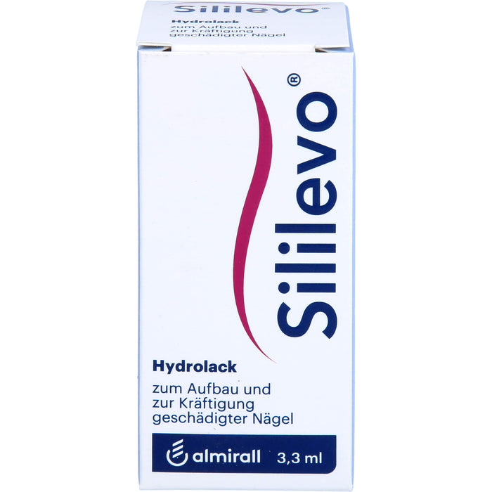 Sililevo Hydrolack  zum Aufbau und zur Kräftigung  geschädigter Nägel, 3.3 ml Solution