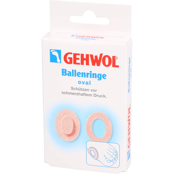 GEHWOL Ballenringe oval schützen vor schmerzhaftem Druck, 5 pc Pansement