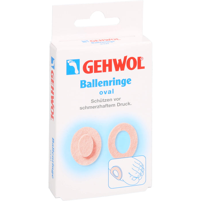 GEHWOL Ballenringe oval schützen vor schmerzhaftem Druck, 5 pc Pansement