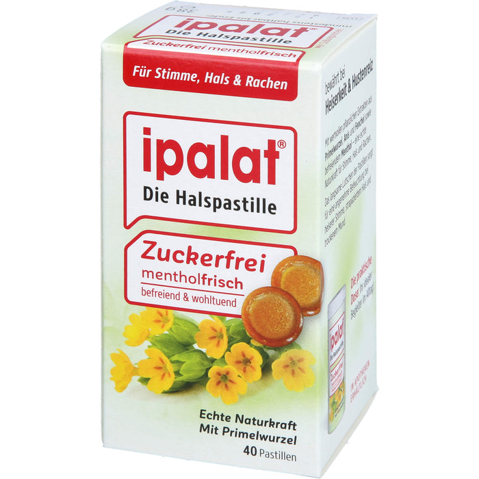 ipalat Halspastillen zuckerfrei, 40 pc Pastilles