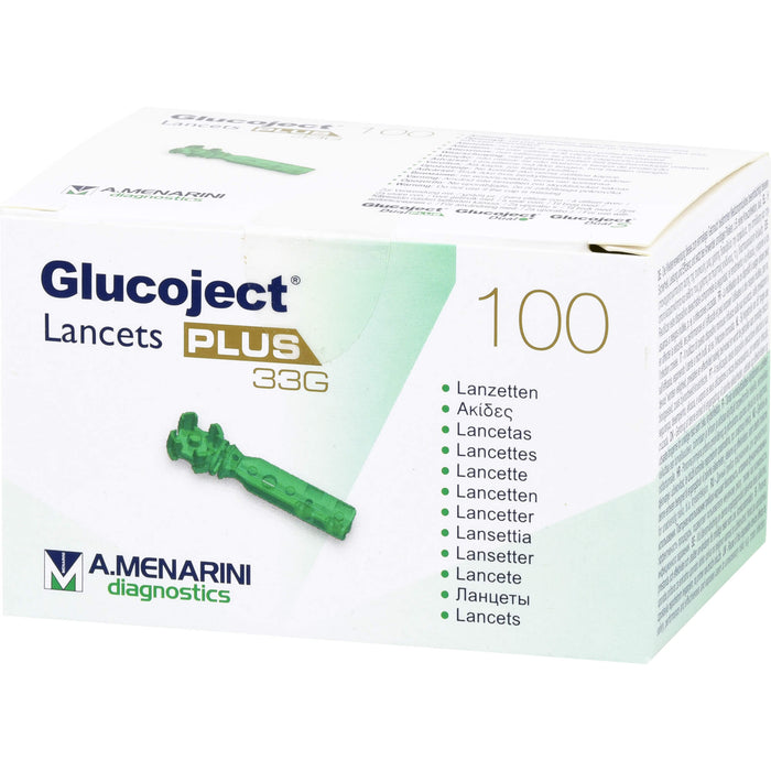 Glucoject Lancets PLUS 33G, 100 St LAN