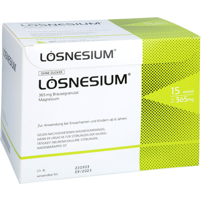 LÖSNESIUM Brausegranulat bei Magnesiummangel, 50 pc Sachets