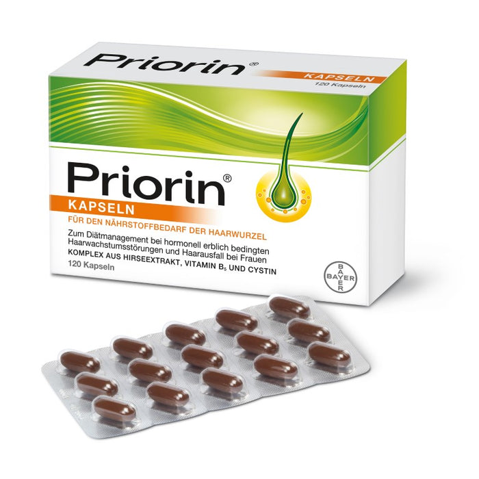 Priorin Kapseln für den Nährstoffbedarf der Haarwurzel, 120 pc Capsules