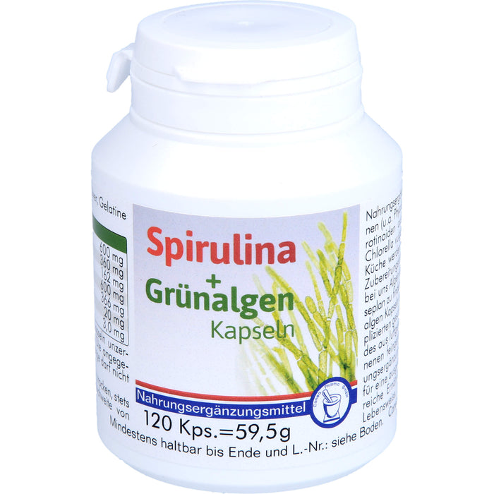 CANEA Spirulina + Grünalgen Kapseln, 120 St. Kapseln