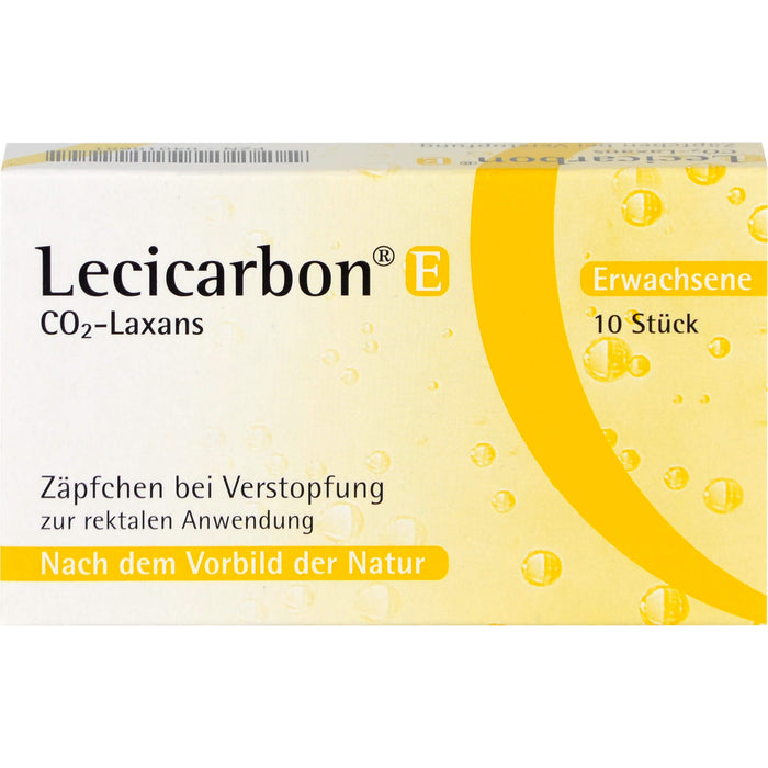 Lecicarbon E CO2-Laxans (Zäpfchen für Erwachsene), 10 pcs. Suppositories