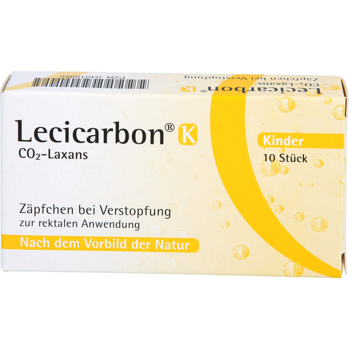 Lecicarbon K CO2-Laxans (Kinderzäpfchen), 10 pcs. Suppositories