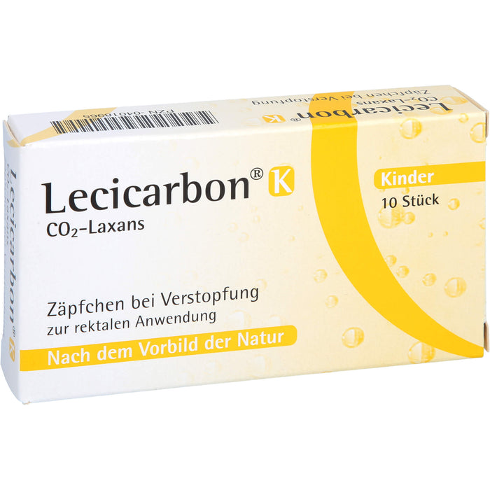 Lecicarbon K CO2-Laxans (Kinderzäpfchen), 10 pc Suppositoires