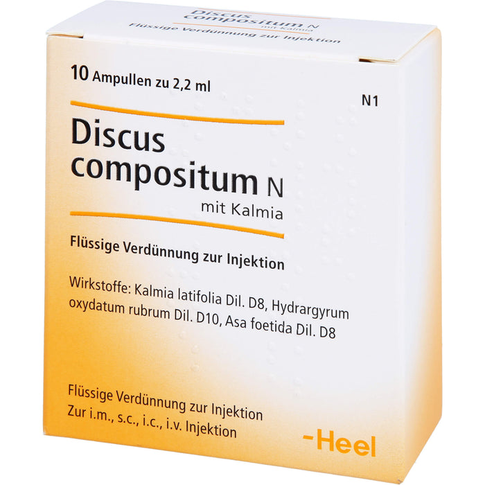 Heel Discus compositum N mit Kalmia Ampullen, 10 pcs. Ampoules