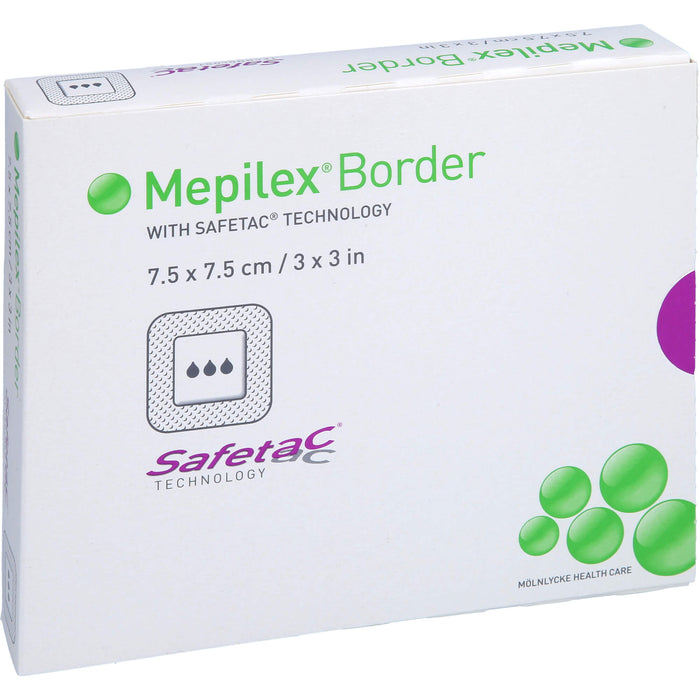 Mepilex Border Schaumverband 7,5 x 7,5 cm, 5 St. Wundauflagen