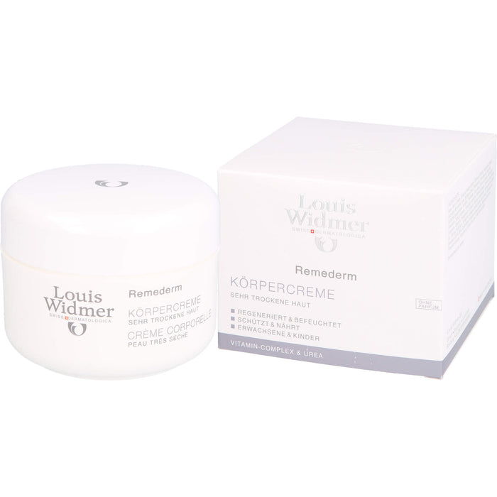 Louis Widmer Remederm Körpercreme unparfümiert, 250 ml Crème