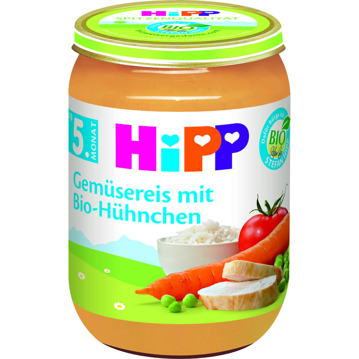 HIPP 6250 Gemüsereis mit Bio-Hühnchen, 190 g