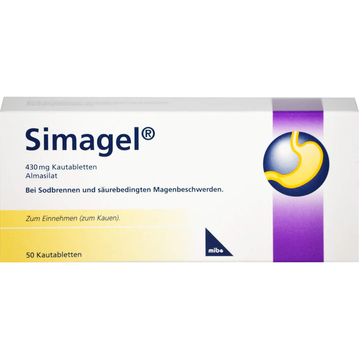 Simagel 430 mg Kautabletten, 50 St KTA