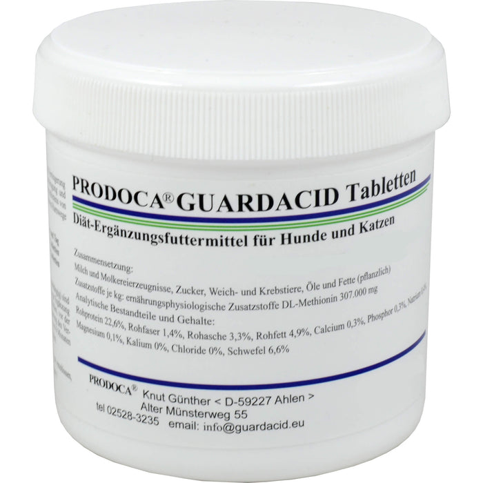 PRODOCA Guardacid Tabletten für Hunde und Katzen, 50 pc Tablettes