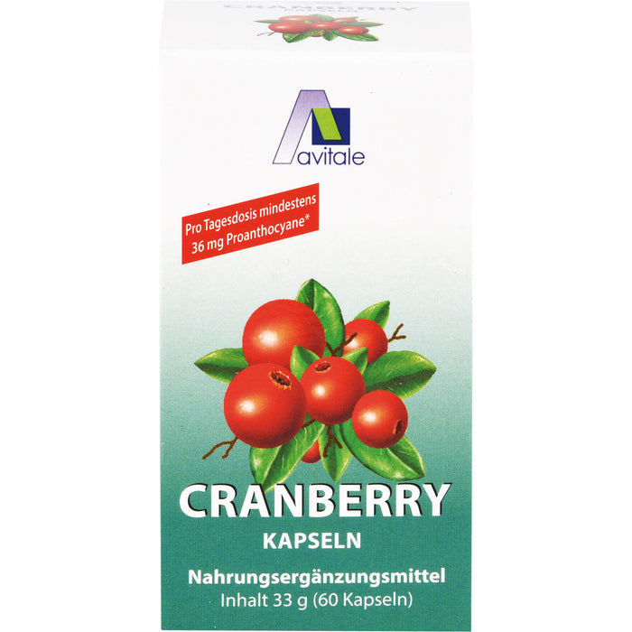 Avitale Cranberry Kapseln 400mg, 60 St. Kapseln