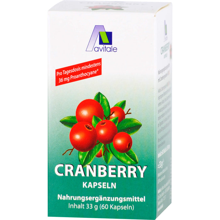 Avitale Cranberry Kapseln 400mg, 60 St. Kapseln