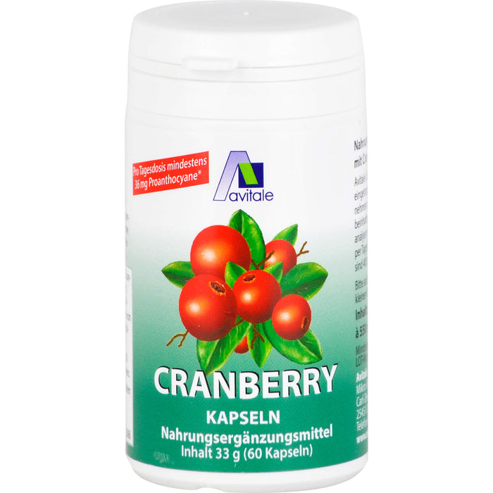 Avitale Cranberry Kapseln 400mg, 60 St. Kapseln