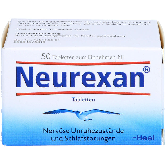 Neurexan Tabletten bei nervösen Unruhezuständen und Schlafstörungen, 50 pc Tablettes