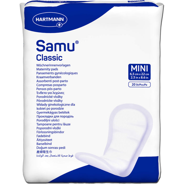 Samu Classic Mini Wöchnerinnenvorlagen, 20 pcs. Pants