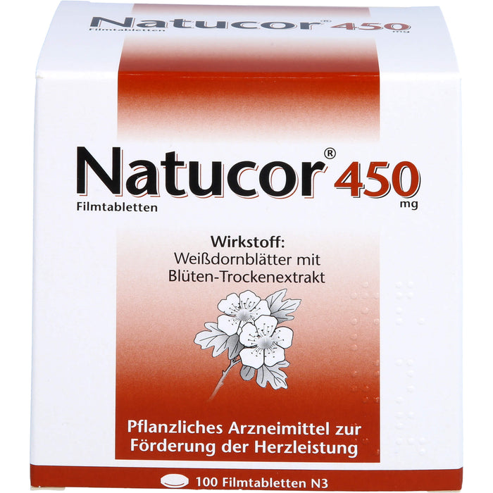 Natucor 450 mg zur Förderung der Herzleistung, 100 pc Tablettes