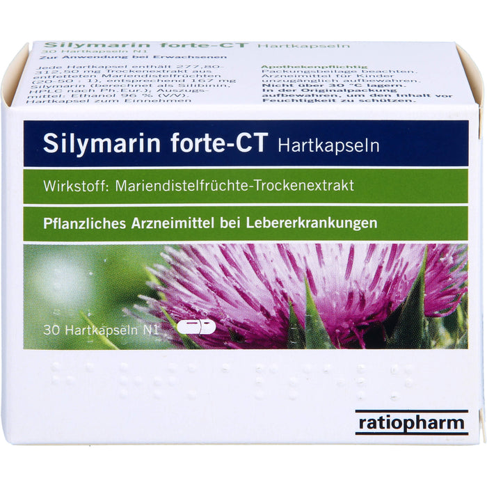 Silymarin forte-CT Hartkapseln, 30 St HKP