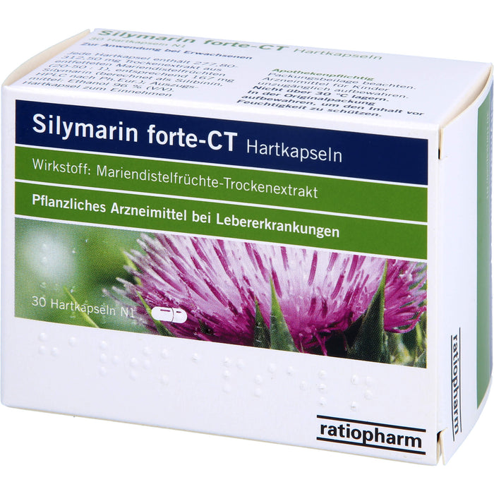 Silymarin forte-CT Hartkapseln, 30 St HKP