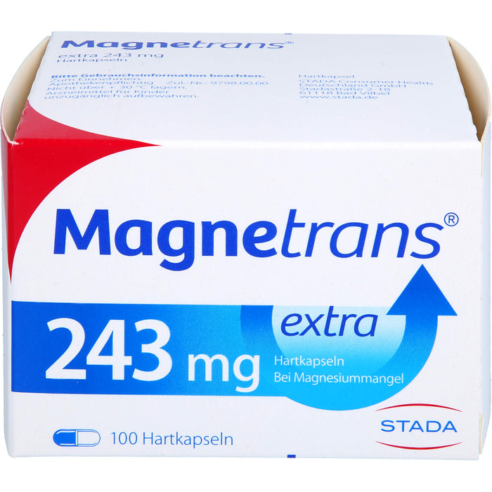 Magnetrans extra 243 mg Hartkapseln bei Magnesiummangel, 100 pcs. Capsules