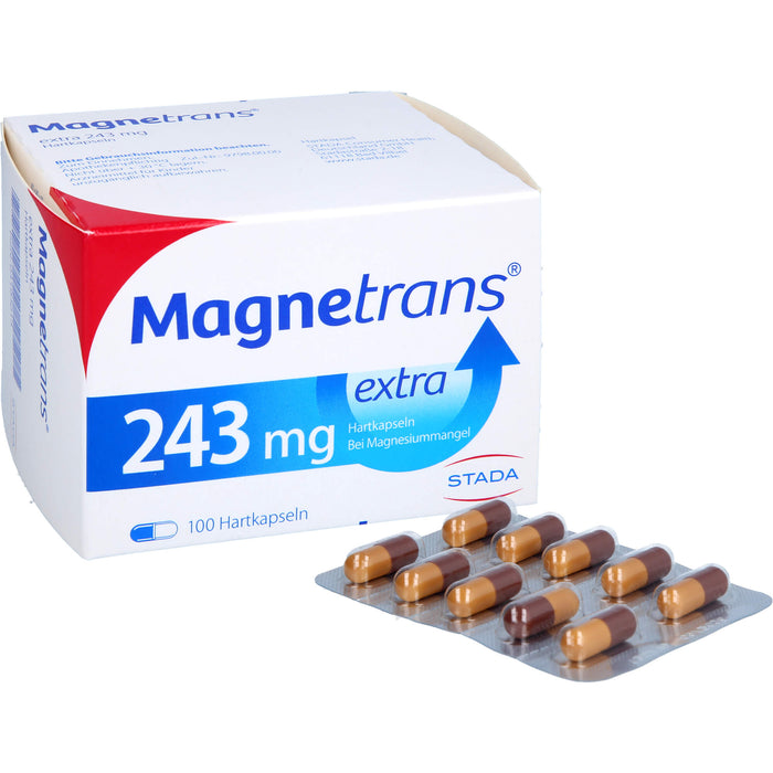 Magnetrans extra 243 mg Hartkapseln bei Magnesiummangel, 100 pcs. Capsules