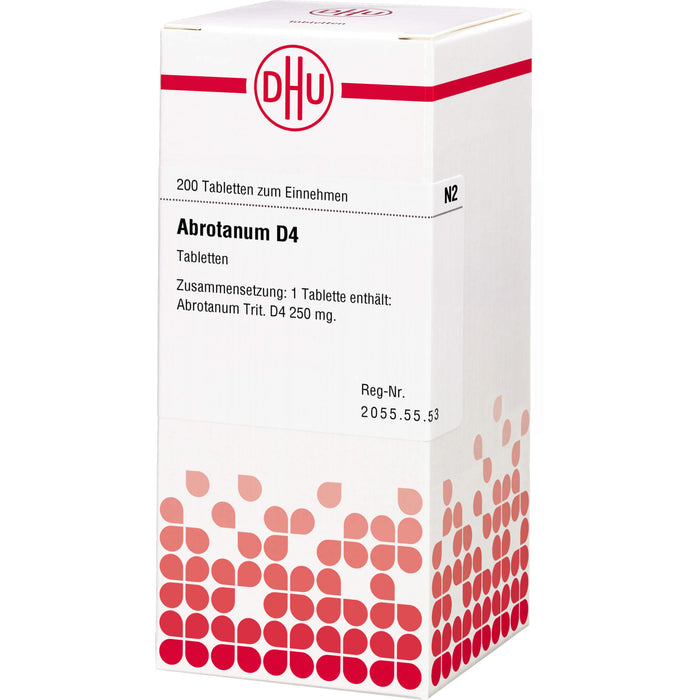 DHU Abrotanum D4 Tabletten, 200 pc Tablettes