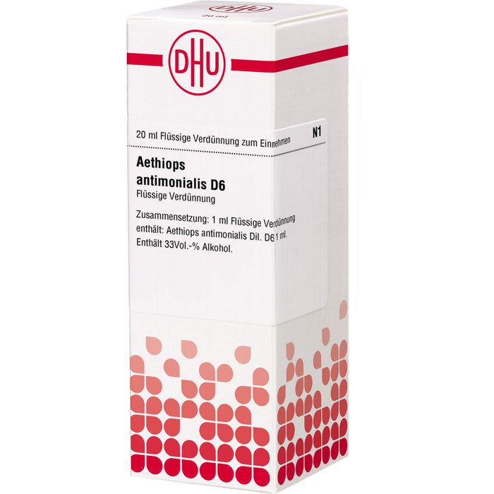 Aethiops antimonialis D6 DHU Dilution, 20 ml Lösung