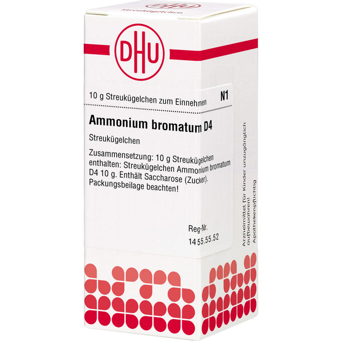 DHU Ammonium bromatum D4 Streukügelchen, 10 g Globules