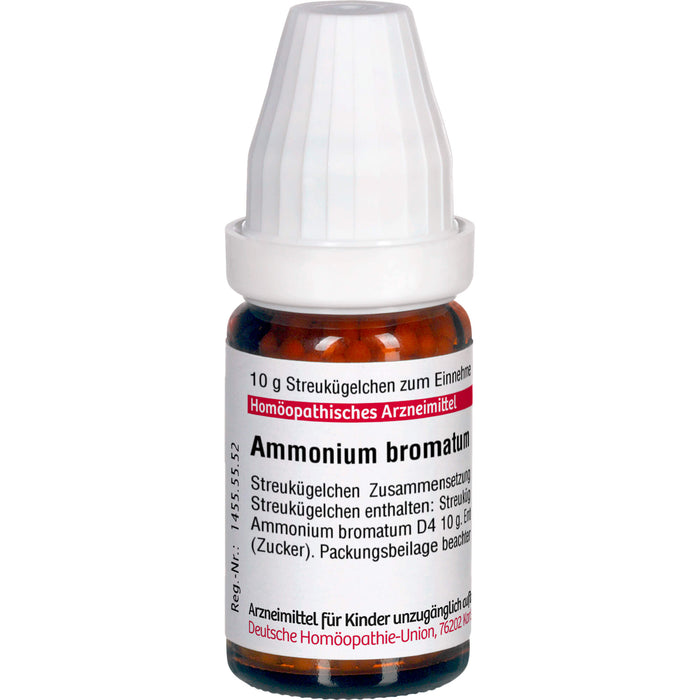 Ammonium bromatum D4 DHU Globuli, 10 g Globuli