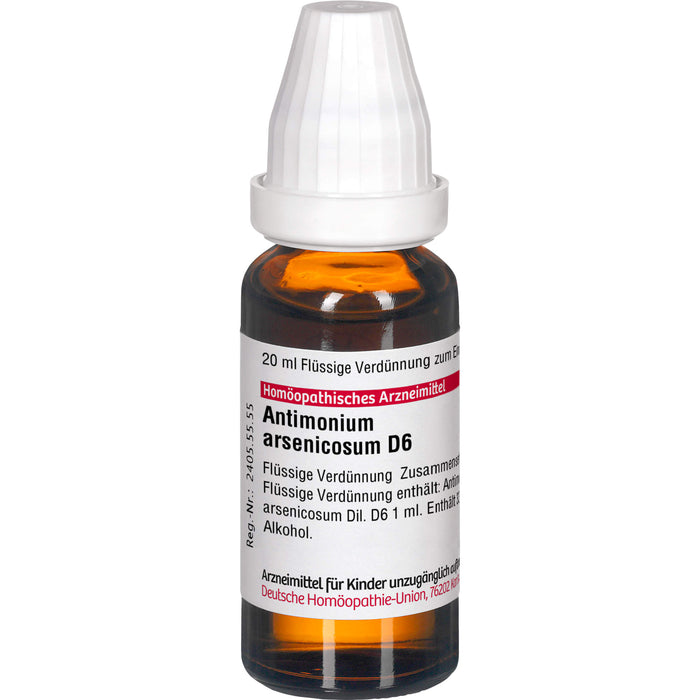 Antimonium arsenicosum D6 DHU Dilution, 20 ml Lösung