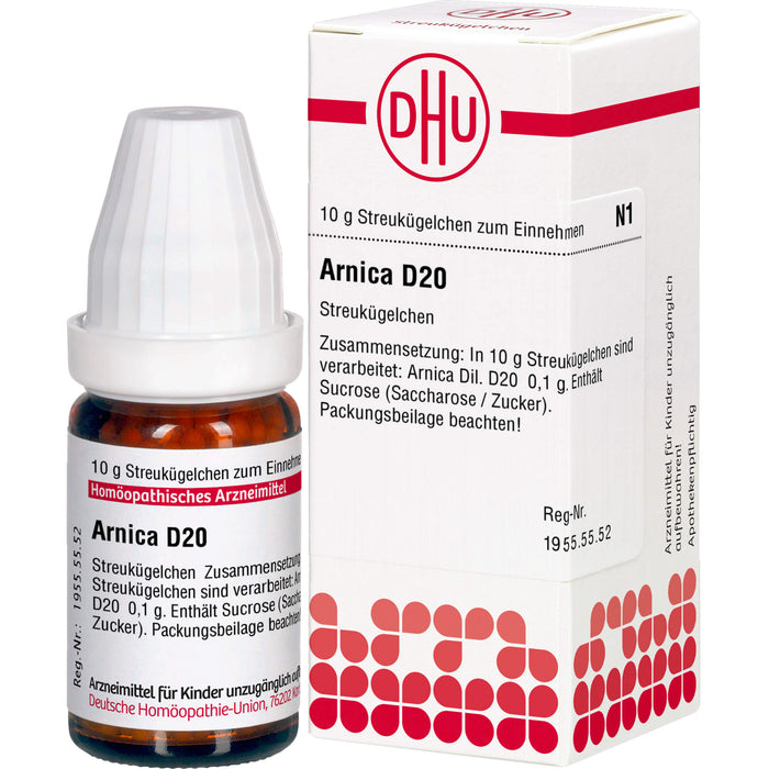 DHU Arnica D20 Streukügelchen, 10 g Globuli