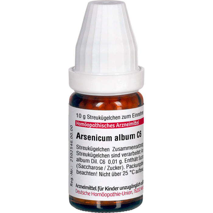 DHU Arsenicum album C6 Streukügelchen, 10 g Globuli